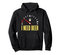I Need Beer Funny Fuel Gauge Tee for Beer Lovers & Party Sudadera con Capucha