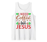 I Need Coffee and Jesus Camiseta sin Mangas