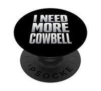 I Need More Cowbell, Divertido Baterista, Instrumento Musical, batería PopSockets PopGrip Adhesivo