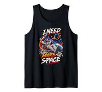 I Need More Space Astronaut Retro Funny Cita Sarcástica Camiseta sin Mangas