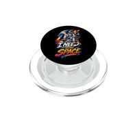 I Need More Space Astronaut Retro Funny Cita Sarcástica PopSockets PopGrip para MagSafe