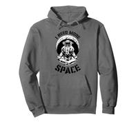 I Need More Space Yoga Astronauta Funny Retro Science Quote Sudadera con Capucha