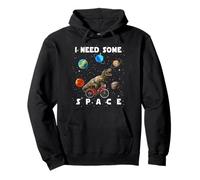 I Need Some Space Dinosaur Trex Riding Bicycle Funny Bike Sudadera con Capucha