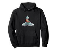 I Need Space,Graphic Saying Sudadera con Capucha