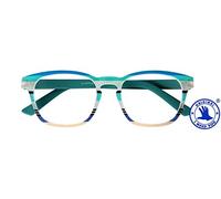 I Need You Surprise - Gafas de lectura (+ 1,00, diseño a rayas), color azul