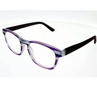 I Need You Surprise - Gafas de lectura (+ 3,00, diseño de rayas), color morado