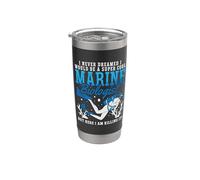 I Never Dreamed I Would Loves Marine Science Biology Vaso térmico de acero inoxidable de doble pared