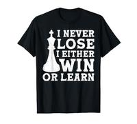 I Never Lose I Either Win Or Learn Camiseta gráfica económica