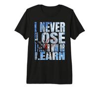 I Never Lose I O Win Or Learn Basketballspieler Sprüche Camiseta Premium