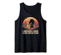 I Never Lose Juego de ajedrez Sunset Jugador Mentalidad Hobby Ajedrez Camiseta sin Mangas