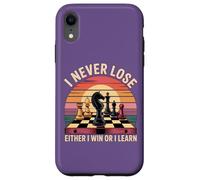 I Never Lose Juego de ajedrez Sunset Player Mentalidad Ajedrez Hobby Carcasa para iPhone XR