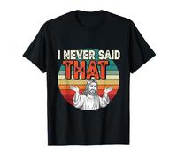 I Never Said That, Divertido Humor de Jesús, diseño Retro Vintage Camiseta