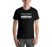 I Never Thought ID Grow Up to Be Freaking Husband T-Shirt Black L
