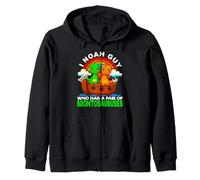 I Noah Guy Que tenía un par de brontosaurios Noah's Ark Dino Sudadera con Capucha