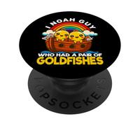 I Noah Guy Que Tenía Un Par De Peces Dorados Iglesia Arca De Noé PopSockets PopGrip Adhesivo