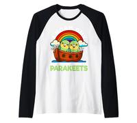 I Noah Guy Que Tenía Un Par De Periquitos Arca De Noé Religioso Camiseta Manga Raglan
