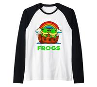 I Noah Guy Who Had A Pair of Frogs Noah's Ark Anfibian Camiseta Manga Raglan