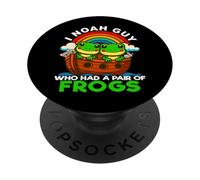 I Noah Guy Who Had A Pair of Frogs Noah's Ark Anfibian PopSockets PopGrip Adhesivo