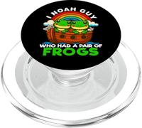 I Noah Guy Who Had A Pair of Frogs Noah's Ark Anfibian PopSockets PopGrip para MagSafe