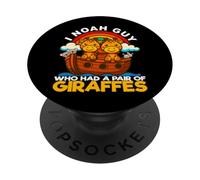I Noah Guy Who Tenía Un Par De Jirafas Arca de Noé Religioso PopSockets PopGrip Adhesivo