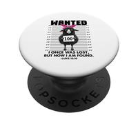 I Once Was Lost But Now I Am Found Lucas 15:10 Fun Lost Sheep PopSockets PopGrip Adhesivo