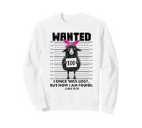 I Once Was Lost But Now I Am Found Lucas 15:10 Fun Lost Sheep Sudadera