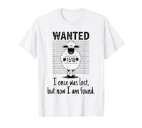 I Once Was Lost But Now I Am Found Verso de la Biblia Cristiano Camiseta