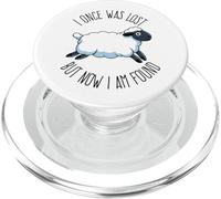 I Once Was Lost But Now I Am Found Verso de la Biblia Cristiano PopSockets PopGrip para MagSafe