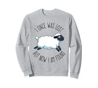 I Once Was Lost But Now I Am Found Verso de la Biblia Cristiano Sudadera