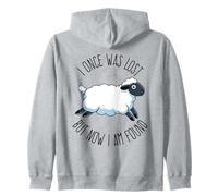 I Once Was Lost But Now I Am Found Verso de la Biblia Cristiano Sudadera con Capucha