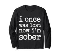 I Once Was Lost Now I'm Sober Recuperación Manga Larga