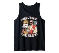 I Only Get On My Knees For Jesus Unwearable Aduld Humor Camiseta sin Mangas