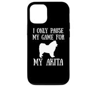 I Only Pause My Game For My Akita Gamer E-Sports Player Carcasa para iPhone 12/12 Pro