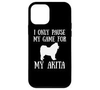 I Only Pause My Game For My Akita Gamer E-Sports Player Carcasa para iPhone 12 mini