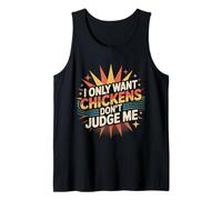 I Only Want Chickens Don't Judge Me Farmer Backyard - Camiseta sin Mangas