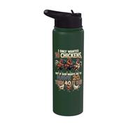 I Only Wanted 10 Chickens But If God Wants Me To Have 20 40 Stainless Steel Insulated Water Bottle