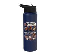 I Only Wanted 10 Chickens But If God Wants Me To Have 20 40 Stainless Steel Insulated Water Bottle