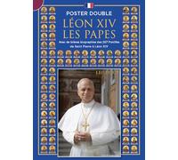 I papi e Leone XIV. Poster doppio con le biografie dei pontefici