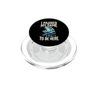 I Paused My Game To Be Here Funny Gamer Frog para Niños Adultos PopSockets PopGrip para MagSafe