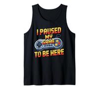 I Paused My Game To Be Here Funny Video Game Controller Camiseta sin Mangas
