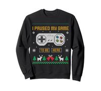 I Paused My Game To Be Here - Suéter feo de Navidad Sudadera