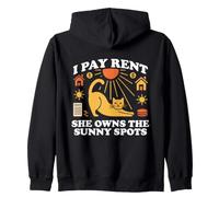 I Pay Rent She Owns The Sunny Spots Sudadera con Capucha