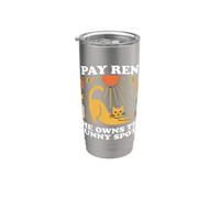 I PAY RENT SHE OWNS THE SUNNY SPOTS Vaso térmico de acero inoxidable de doble pared