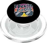 I Pee In Pools Divertido Orinando En Piscinas Humor Natación Fiesta PopSockets PopGrip para MagSafe