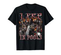 I Pee In Pools Funny Hard Skeleton Meme Bootleg Gráfico Camiseta