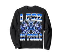 I Pee In Pools Natación Nadador Natación 90s Bootleg Style Sudadera