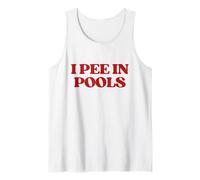 I Pee In Pools Y2k Aesthetic Trendy Camiseta sin Mangas