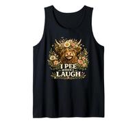 I Pee When I Río Flor Broma Humor Sarcasmo Camiseta sin Mangas