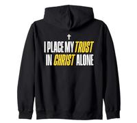 I Place My Trust In Christ Alone Christian Men Women Faith Sudadera con Capucha