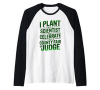 I Plant Like A Scientist Camiseta Manga Raglan